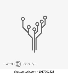 concept tree vector icon