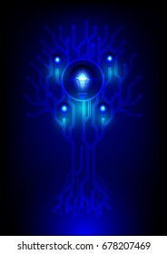Concept of Trees are a source of energy for nature and humans using : Electric circuit  tree shape 