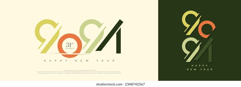 The concept of truncated numbers makes the 2024 New Year's numbers more unique and attractive.