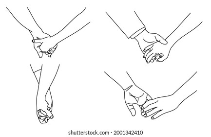 Couple Reaching Hands White Background Images Stock Photos Vectors Shutterstock