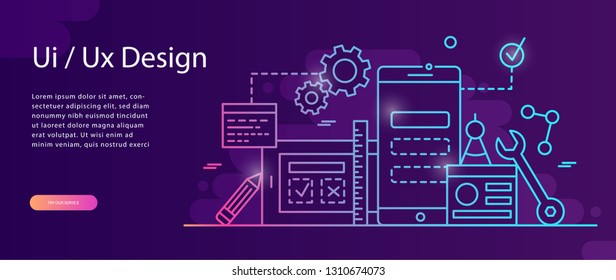 Ui Ux Designer Banner High Res Stock Images Shutterstock