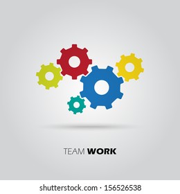 Concept of union, team, leadership, group, community. Vector illustration