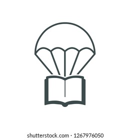 Concept User manual book for web page, banner, social media. Vector icon.