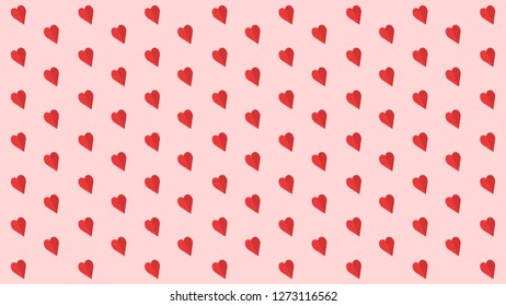 The concept of Valentine Day. Background with red hearts. Vector Illustration of a Valentines Day.