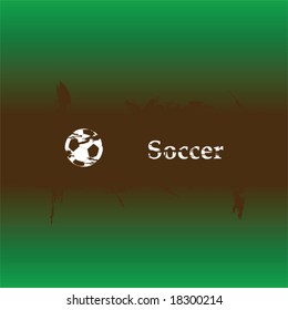 Concept vector background illustration with soccer (football) theme. For jpeg version, please see my portfolio.