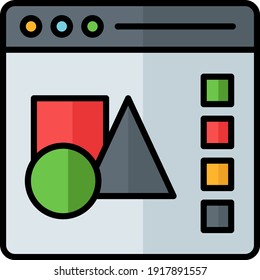 Concept vector color Icon design, additive manufacturing Symbol on white background