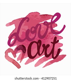 Concept vector composition Love Art. Vector illustration.