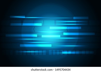 Concept vector digital technology information abstract blue glow background
