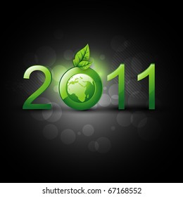 concept vector eco new year design