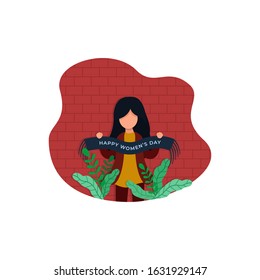 Concept Vector Happy Womens Day Illustration
