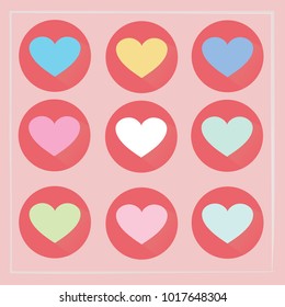 Concept vector - Heart Icon Vector. Love symbol. Valentine's Day.