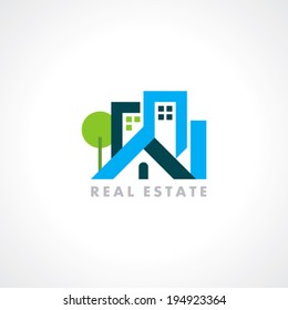 concept vector icon design template for Real estate