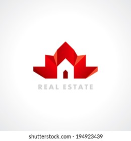 concept vector icon design template for Real estate