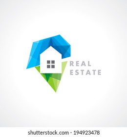 concept vector icon design template for Real estate