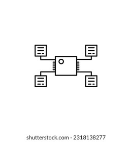 Concept Vector Icon For Innovation Technology, Robotic Process Automation settings.