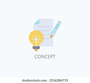Concept Vector, Icon Or Logo Sign Symbol Illustration