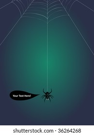 Concept Vector illustration of Evil Black Spider, symbolizing some bad things, such as war and drug addiction. Created with adobe illustrator.