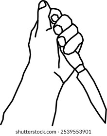 concepto Ilustración vectorial de la mano que mide el plátano en estilo Doodle. Vector dibujado a mano sobre fondo blanco. Apuñalamiento simple por Vector