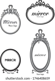 
concept vector logo  for mirrors, jewelry