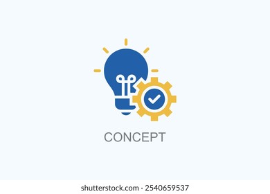 Symbol für Konzeptvektor- oder Logo-Zeichen