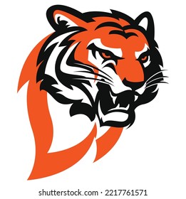 concept of vector tiger head vector illustration concept