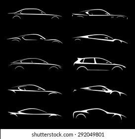 Concept Vehicle Silhouette Vector Collection