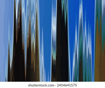 concept of vertical effect of natural sharp object movement