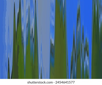 concept of vertical effect of natural sharp object movement