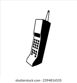 ilustración vectorial de teléfono vintage de concepto