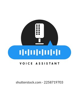 Concepto de reconocimiento de voz. Burbuja del discurso de los mensajes de voz. Onda de sonido con imitaciones de voz, sonido e ícono de micrófono.