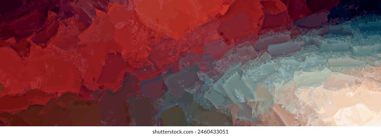 concept wall mural blended abstract layered shadow brush stroke bright red gradient pearl white blue color tone 