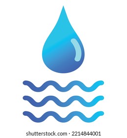 concept of water drop vector
