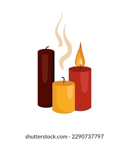 Concept Welcome to Mexico candles. This illustration is a flat vector design with a concept of Mexican candles. Vector illustration.