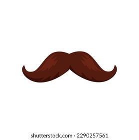 Concept Welcome to Mexico mustache  The illustration is flat vector design featuring concept black handlebar mustache that is commonly associated and Mexico  Vector illustration 