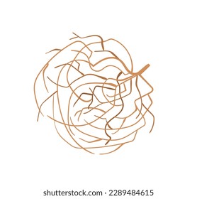 Concept Wild west dried plant desert. The illustration is a flat vector design that features a concept of the Wild West with a cartoonish dried plant desert on white background. Vector illustration.