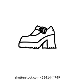 concept woman shoes vector illustration