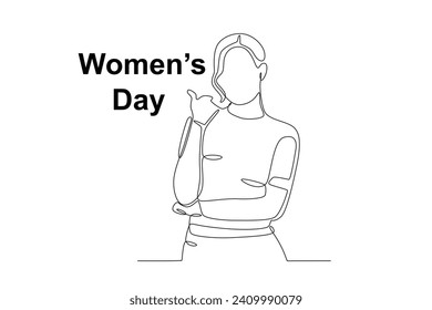 A concept women's day