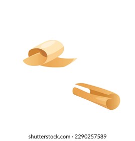 Concept Wood and carpentry shawings. The illustration features a creative and colorful design concept of wood sawdust in a flat, vector cartoon style. Vector illustration.