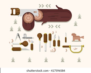 Concept woodcarving tools