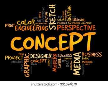 CONCEPT word cloud, business concept
