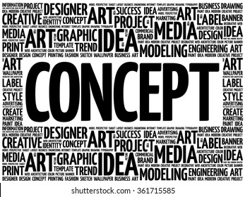 CONCEPT word cloud, creative business concept background