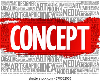 CONCEPT word cloud, creative business concept background