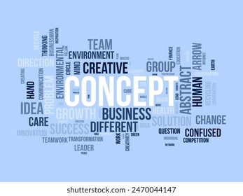 Concept word cloud template. Business concept vector tagcloud background.