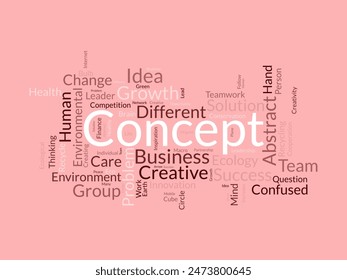 Concepto de Plantilla de nube de palabras. Concepto de negocio Vector tagcloud fondo.
