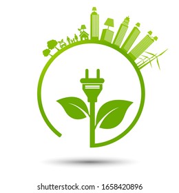 Concept World environment and sustainable development , vector illustration