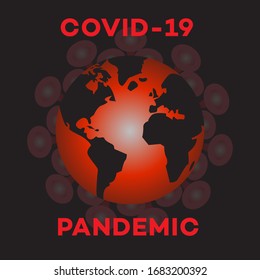 Concept of world lockdown due to coronavirus crisis covid-19 disease. almost all countries' announces movement control order emergency state restrictions to combat the spread of the virus.