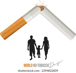 Concept for world no-tobacco day