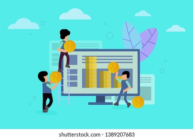 Concept your business, successful team,for web page, presentation,document