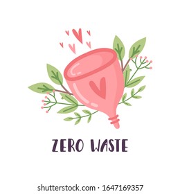 Concepto de estilo de vida de basura cero en el vector. Vida ecológica.