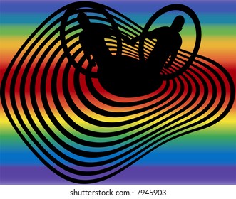 concept-coming out gay pride vector